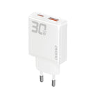 DUDAO GaN A30EUL 30W USB-A USB-C wall charger - white