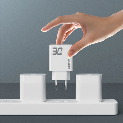 DUDAO GaN A30EUL 30W USB-A USB-C wall charger - white – image 5