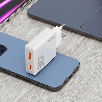 DUDAO GaN A30EUL 30W USB-A USB-C wall charger - white – image 7