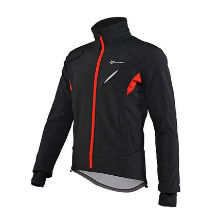 ROCKBROS Windproof cycling sports jacket up to -10C, size L - black
