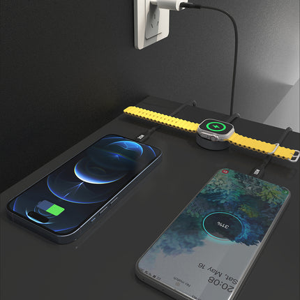 DUDAO 3in1 Cable USB-C - USB-C / iPhone Lightning / charger for Apple Watch PD 100W 1.2m - black – image 7