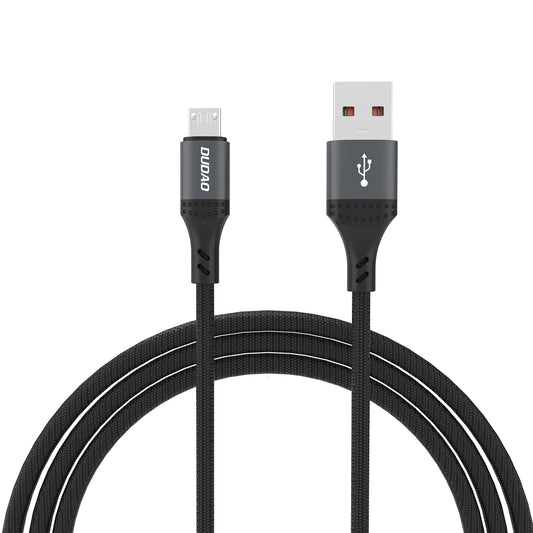 DUDAO Braided cable L3SM USB-A - MicroUSB 3A 1.2m - black