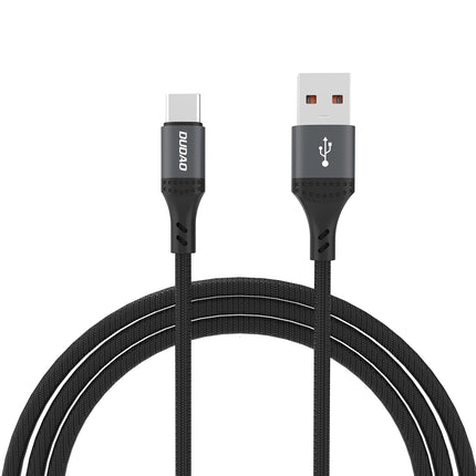 DUDAO Braided cable L3ST USB-A - USB-C 5A 1.2m - black
