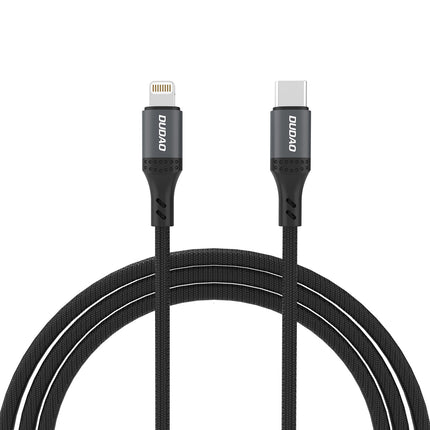 DUDAO Braided cable L3CL USB-C - Lightning 30W 2m - black