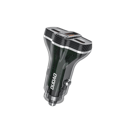 DUDAO R78 78W USB-C PD / 2xUSB-A QC car charger - black