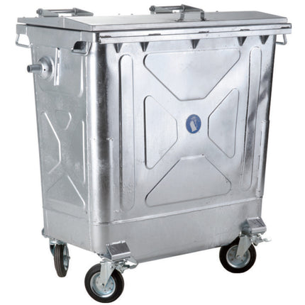 GSG24 Metal Steel Waste Container Garbage Ash Refractory EN 840-2 770L