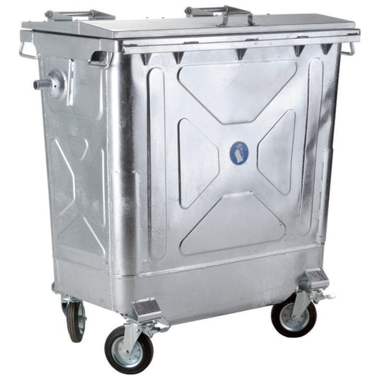 GSG24 Metal Steel Waste Container Garbage Ash Refractory EN 840-2 770L