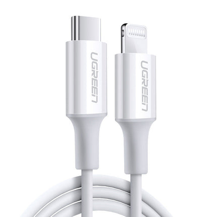 UGREEN MFi USB-C - iPhone Lightning cable 20W 3A 0.25m - white – image 2
