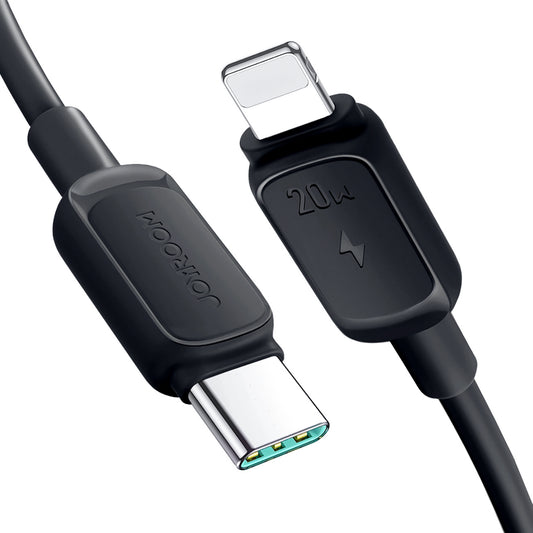 JOYROOM Multi-Color Series A14 USB-C cable - iPhone Lightning 20W 1.2 m - black