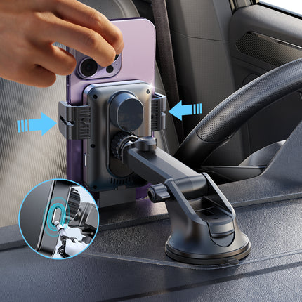 JOYROOM Electric holder with 15W inductive charger for the dashboard - black – image 11