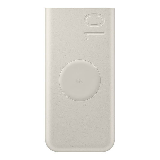SAMSUNG Samsung 10000mAh induction power bank 2x USB-C 25W SFC - beige