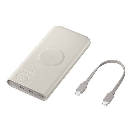 SAMSUNG Samsung 10000mAh induction power bank 2x USB-C 25W SFC - beige – image 6