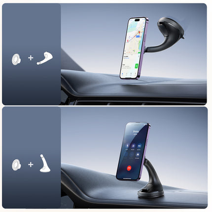 JOYROOM Magnetic car phone holder for cockpit window - black – image 8