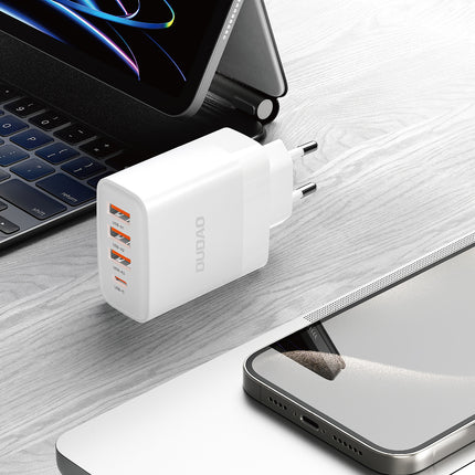 DUDAO Mains charger 3x USB-A 1x USB-C PD 20W - white – image 3