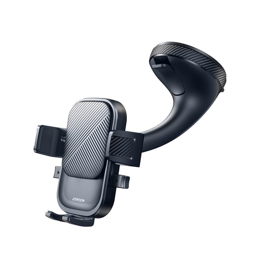 JOYROOM Clamping car phone holder mounted on the windshield - black