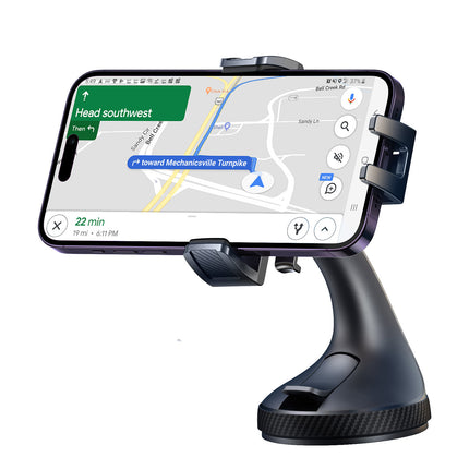 JOYROOM Clamping car phone holder mounted on the windshield - black – image 3
