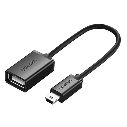 UGREEN Mini USB-B (male) - USB-A (female) OTG adapter 10 cm - gray