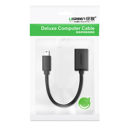 UGREEN Mini USB-B (male) - USB-A (female) OTG adapter 10 cm - gray – image 4