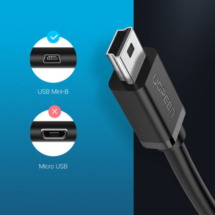 UGREEN Mini USB-B (male) - USB-A (female) OTG adapter 10 cm - gray – image 6