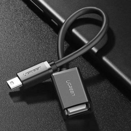 UGREEN Mini USB-B (male) - USB-A (female) OTG adapter 10 cm - gray – image 8