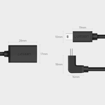 UGREEN Mini USB-B (male) - USB-A (female) OTG adapter 10 cm - gray – image 9