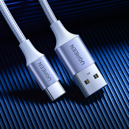 UGREEN Braided cable USB-A - USB-C QC 3.0 3A 1m - white – image 8