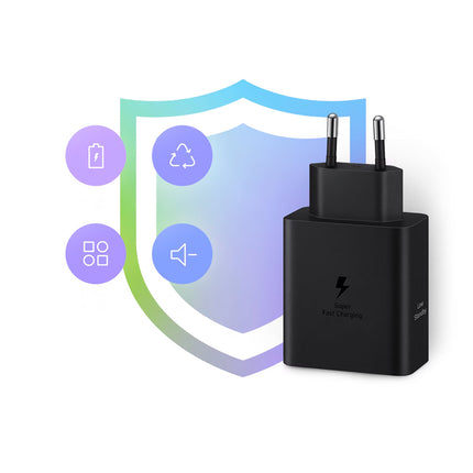 SAMSUNG Samsung Power Adapter Duo 2x USB-C 50W wall charger - black – image 8