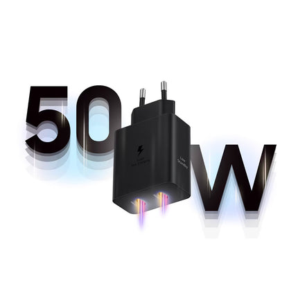 SAMSUNG Samsung Power Adapter Duo 2x USB-C 50W wall charger - black – image 5
