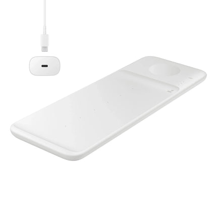 SAMSUNG 3in1 Samsung Trio inductive wall charger for phone / Galaxy Watch / Buds - white