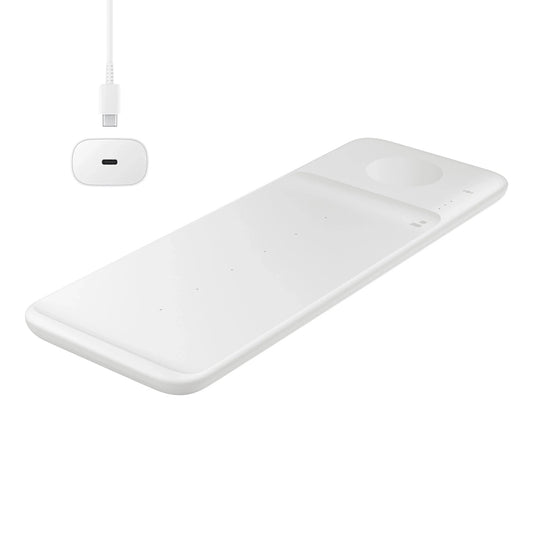 SAMSUNG 3in1 Samsung Trio inductive wall charger for phone / Galaxy Watch / Buds - white