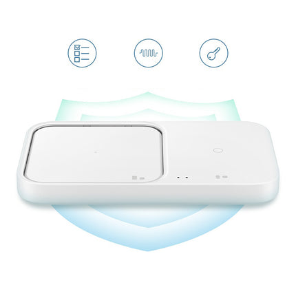 SAMSUNG Samsung Wireless Charger Duo 15W inductive charger + mains charger and cable - white – image 11