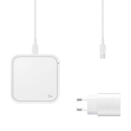 SAMSUNG Samsung Wireless Charger Pad 15W inductive charger + wall charger and USB-C cable - white – image 7