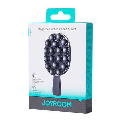 JOYROOM Magnetic phone holder 4.7-7'' with suction cups for mirror glass - black – image 3