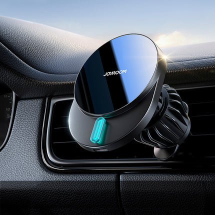 JOYROOM Magnetic phone holder with 15W inductive charger for air vent - black – image 5