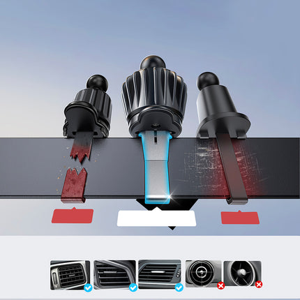 JOYROOM Magnetic phone holder with 15W inductive charger for air vent - black – image 8