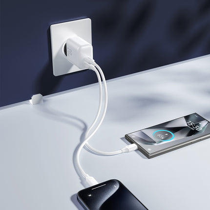 JOYROOM 2x USB-C 20W PD QC 3.0 mains charger - white – image 10