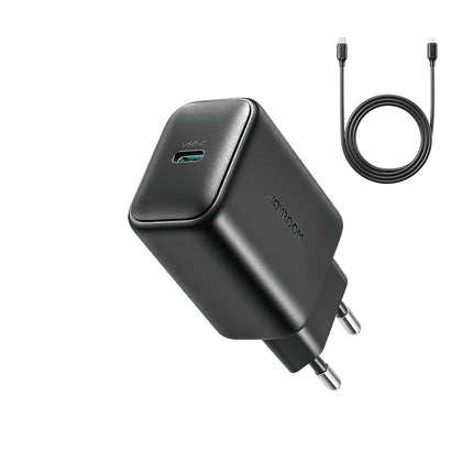 JOYROOM USB-C 25W SFC PPS PD wall charger + 1m USB-C cable - black