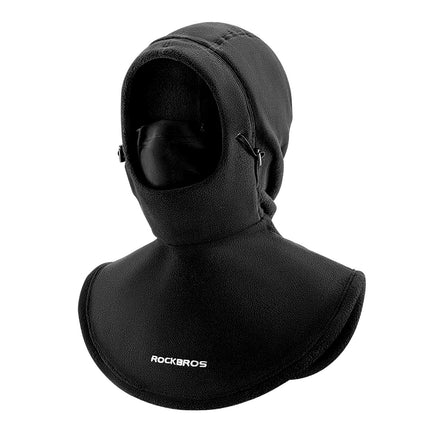 ROCKBROS Outdoor windproof, waterproof fleece balaclava - black