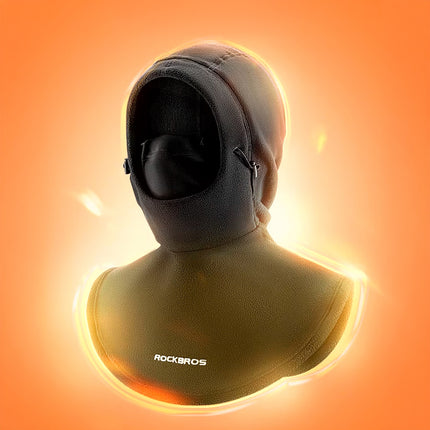 ROCKBROS Outdoor windproof, waterproof fleece balaclava - black – image 10