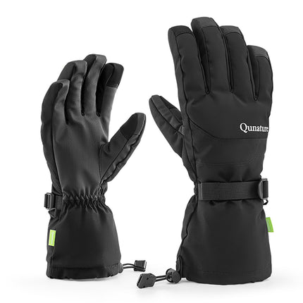 Qunature Waterproof touchscreen ski gloves for the Finger Style phone, size M - black