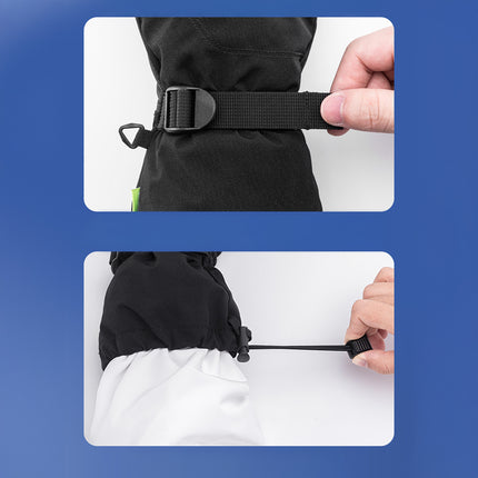 Qunature Waterproof touchscreen ski gloves for the Finger Style phone, size M - black – image 4