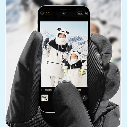 Qunature Full Length fingerless ski gloves, size M, waterproof - black – image 8