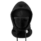 Qunature Warm Arctic Velvet winter ski balaclava made of fur, size L - black