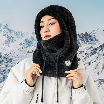 Qunature Warm Arctic Velvet winter ski balaclava made of fur, size L - black – image 5