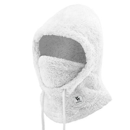 Qunature Warm Arctic Velvet winter ski balaclava made of fur, size L - white – image 2