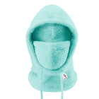 Qunature Warm Arctic Velvet winter ski balaclava made of fur, size M - mint