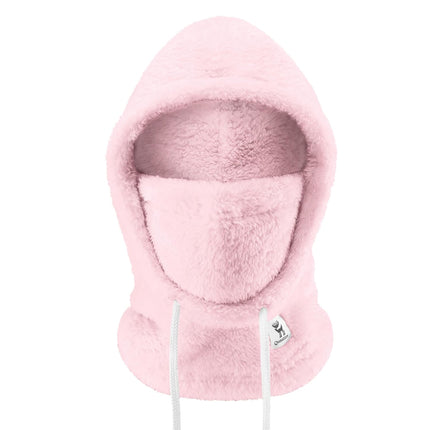 Qunature Warm Arctic Velvet winter ski balaclava made of fur, size M - pink
