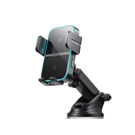 JOYROOM Phone holder with inductive charger on the dashboard - black