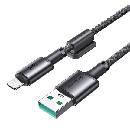 JOYROOM USB-A - iPhone Lightning cable with organizer, magnetic holder, 1.2 m - gray – image 7