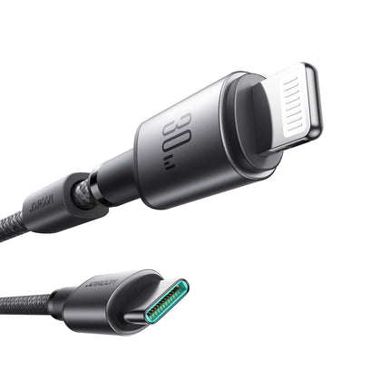 JOYROOM USB-C - iPhone Lightning cable with organizer and magnetic holder, 1.2 m - gray – image 4